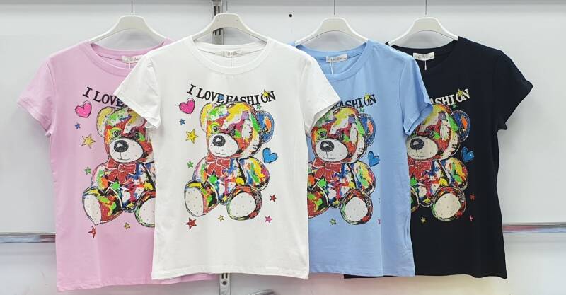 Bluzki damskie Roz M-2XL, Mix Kolor Paczka 12 szt 1